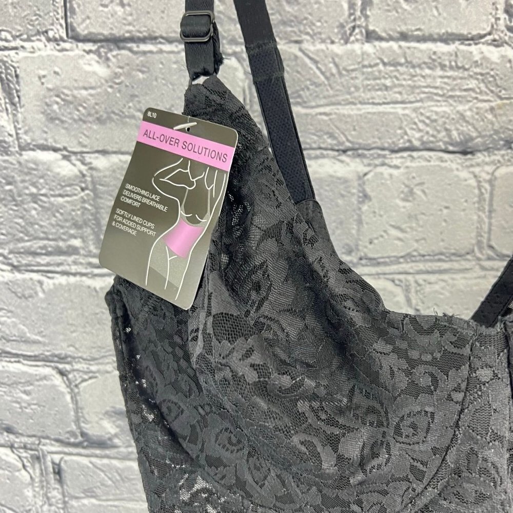 Bali Lace N Smooth BodyBriefer (8L10) Black 36B NWT - Picture 7 of 11